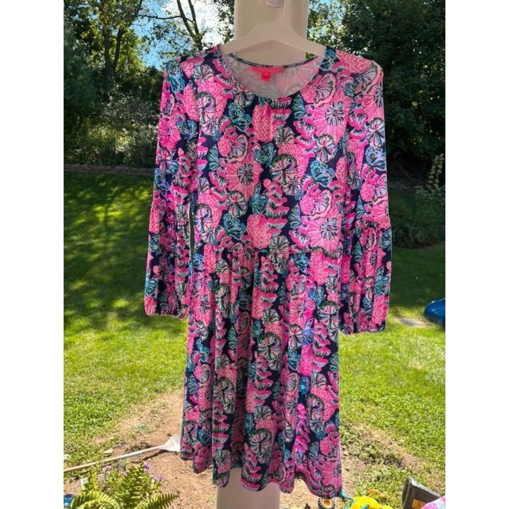 Lilly Pulitzer Auralia Dress Shroom with a view women’s small dress